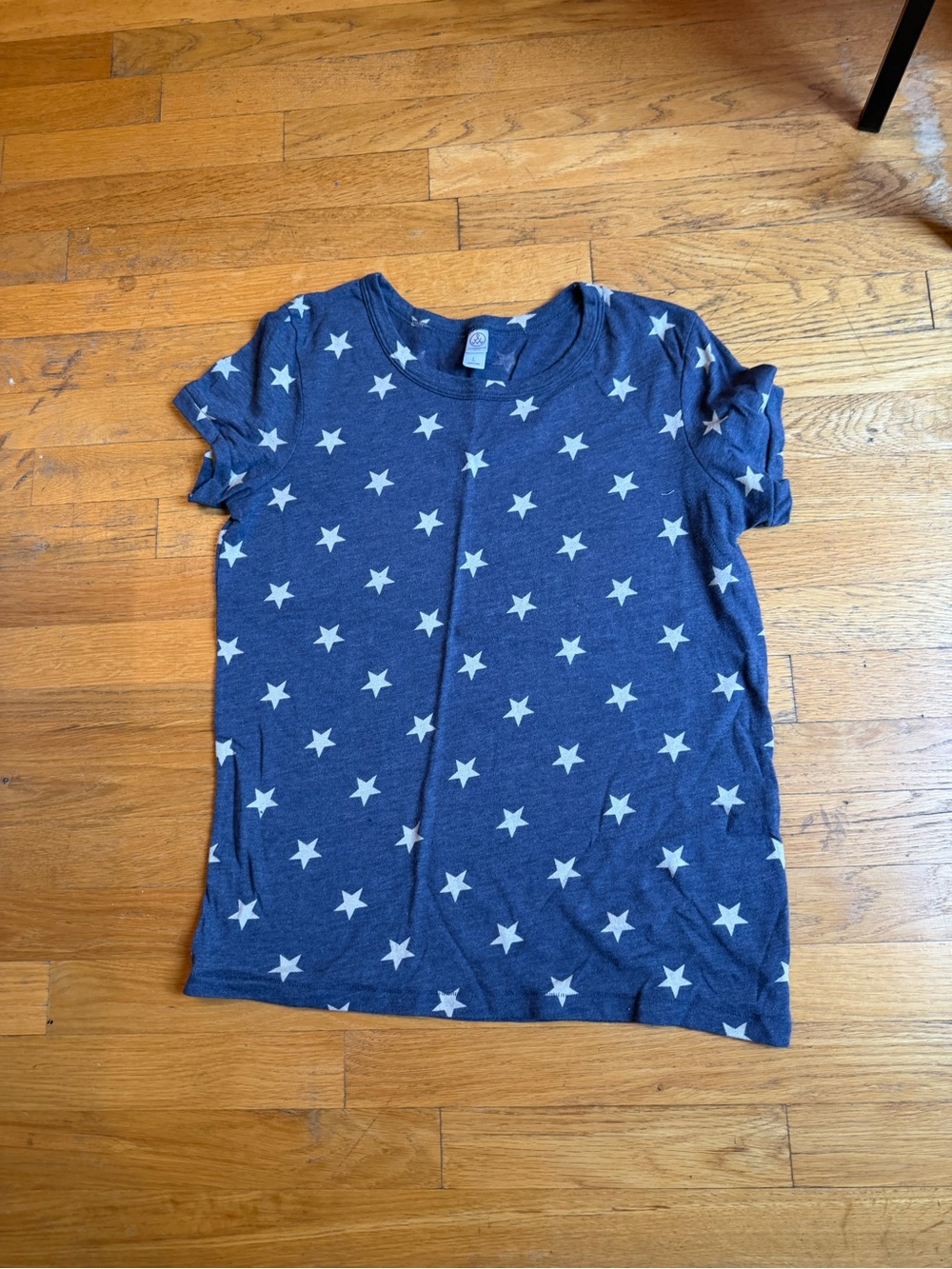 Alternative Navy Short Sleeve Tee with White Star Print